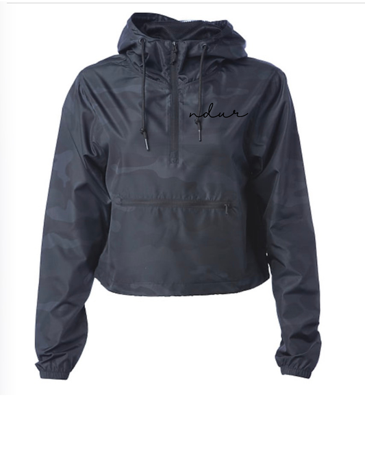 Camo Crop Windbreaker