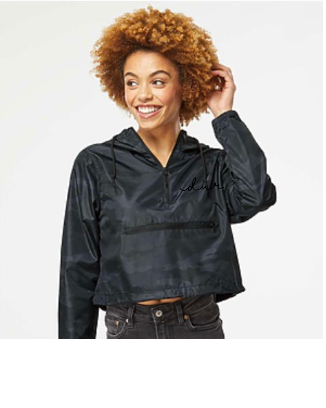 Camo Crop Windbreaker